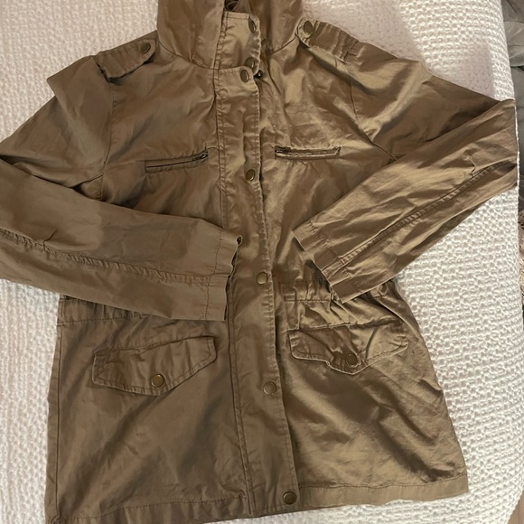 Taupe Utility Jacket - Picture 3 of 4